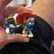 Vintage 1979 Mushroom Umbrella Smurf 20118 PVC Figure Peyo Schleich Smurfette