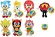 Sonic The Hedgehog Plush 7" Super Sonic Amy Rose Mighty Knuckles Tails Official