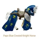 2004 Papo Blue Crested Knight Horse Medieval Mythical Figure 39785 Retired