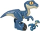 Mattel Fisher Price Imaginext Jurassic World XL Blue Raptor Dinosaur Toy
