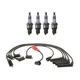 Denso Wire Set 7mm 4 Iridium Power Spark Plugs 0.032 Kit For Eagle Mitsubishi L4