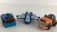 Playskool Heroes Transformers Whirl Wedge Blue Optimus Prime 4" Figure Toy Lot