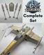 Vintage Star Wars Kenner X Wing Canopy & Laser Cannons Set Repro 1997 X-Wing