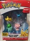 Pokemon Battle Figure Multipack - Pikachu, Bulbasaur, Zumbat & Snubbull