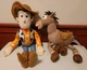 Disney Toy Story Woody 24" Plush & 12" Bullseye Plush - Good Condition