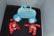 Dr. Seuss Cat In The Hat Plush Dolls Thing 1 And Thing 2 Stuffed  & Bag 8" J9