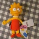 JAKKS Pacific The Simpsons Lisa Plush Small 2022 Yellow Red Stuffed Toy