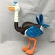 Miles Ostrich Tomorrowland Posable Blue Brown Orange Disney Plush 20" Toy Lovey