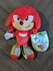 Brand New 8" Inch 2019 Sonic the Hedgehog Knuckles Plush Stuffed Animal Toy 
