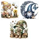 3 Pack Gnome Diamond Art Kits for Adults - Gnome Diamond Painting Kits for Adul 