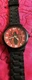 Watch Marvel Spiderman Black Rubber Band Strap Analog  Spider Face Needs Battery
