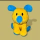 Learning Resorces Yellow Blue Puppy Dog Plush 5" Small Mini Stuffie Plushie Toy