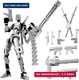 Gatling Gun Titan 13 Action Figure Set[Assembled], Robot T Action Figure 3D Prin