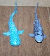 Lot Of 2 Boley TM04 Shark Figures 2019 Tiger & Whale Shark  T6