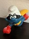 Smurfs 2.0127 Superman Smurf 1980 Peyo Schleich Vintage Pvc Toy Figure Figurine