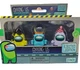 New! Among Us 3 Pack  Articulated Mini Figures Ejected Edition 2023 Toikido NIP