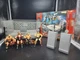 1998 Jakks Pacific WWF Wrestling Steal Cage Ring & Twin Catapults W/ 4 Figures 