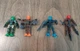 Zing Klikbot Complete Set of 4 Poseable Action Figures Translucent