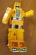 Old 1983 BANDAI Japan Yellow TRANSFORMER GoBot MR-24 Enemy Robot CRANE BRAIN