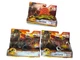 3x  Jurassic World Park Extreme Damage Lot, Pyroraptor, Dimetrodon, Atrociraptor