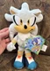 Sonic The Hedgehog 35th Anniversary Wave 14 9&rdquo; SILVER Plush by Jakks Pacific NWT
