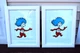 Thing 1 Thing 2 Dr Seuss Wall Art Pair IKEA Virserum 14743 Frames 19x15