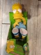 Vintage 1990 DAN DEE BART SIMPSON VINYL Figure Plush Doll New n Box The Simpsons
