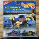 Hot Wheels Action Pack Racing T-Bird Stocker And Buick + Figures 1/64 New 1996