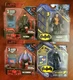 DC COMICS SPIN MASTER SET OF FOUR - BATMAN TOY 4-INCH ACTION FIGURE  + 3 OTHERS 