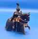 Schleich Ritter Black Knight Mounted On Black Horse Gold Trim 70032