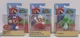 Lot of 3  Super Mario Jakks Pacific 2.5" Figure Nintendo Collectible In Box NEW