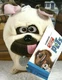 MEL Pug Dog Plush Secret Life of Pets Stuffed Toy Factory New with Tags 2017