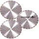 14" Diamond saw blade 15mm Segment 4 Reinforced concrete  W/Rebar 3 - Pack