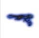 Blue Willow Gun (Roblox) Clean blue and white color scheme with a smooth, porcel
