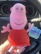Peppa Pig 2021 Hasbro/Just Play 6" Plush Red Dress, New With Tags