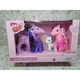 Play Right Wonder Pony Horse Family Set Pink Purple White 2019 NIB