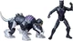 Marvel Mech Strike Mechasaurs: 4" BLACK PANTHER & SABRE CLAW (2023, Hasbro)