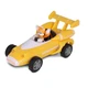 Sonic All-Stars Racing Tails Pull Back Racer - No Batteries Needed, 4" Vehicle