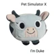 ROBLOX Duke Spotted Cow Plush Pet Simulator X  Stuffed Soft Plush Toy Animal