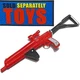 WWF Brian Pillman RIFLE gun STOMP War Zone Series 1 wrestling WWE red accessory