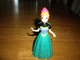 T1 Disney Frozen MagiClip Princess Anna Doll  4" Magic Clip Rare Green Dress