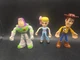 Lot Of 3 Disney PIXAR Toy Story 4 Flextreme Bendable Figures Woody Buzz Bo Peep