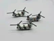 Micro Machines Military CH-47 Chinook Helicopter Vintage Galoob Lot Of 3