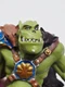 Papo Green Orc with Ax and Staff (some wear - see photos)