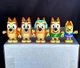 Bluey Mini Figures Lot of 5 Moose Toys Assorted Outfits & Accessories &bull; 2.5&ndash;3"