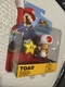 Super Mario Red Toad W Super Star Action Figure Jakks World of Nintendo WEAR