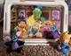 Vintage Eureka&rsquo;s Castle TV Tray + Batly and Eureka Figures Lot 1990s Nickelodeon