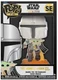 Funko POP! Star Wars The Mandalorian - Mando Holding Grogu Enamel Pin with Stand