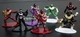Jada Toys Power Rangers 1.65" Die-cast Metal Collectible Figures Lot Of 7