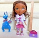 Disney Junior Doc McStuffins Wash Your Hands Talking Doll, Stuffy Dragon, Bag
